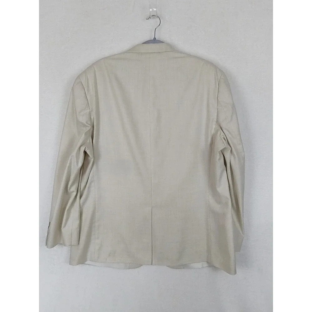Chaps Blazer Mens 46 Regular‎ Cream Sport Coat Suit Jacket Formal
